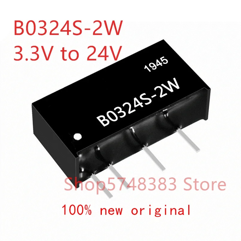 1PCS/LOT 100% new original B0324S-2W B0324S 2W B0324 3.3V to 24V  isolation power supply
