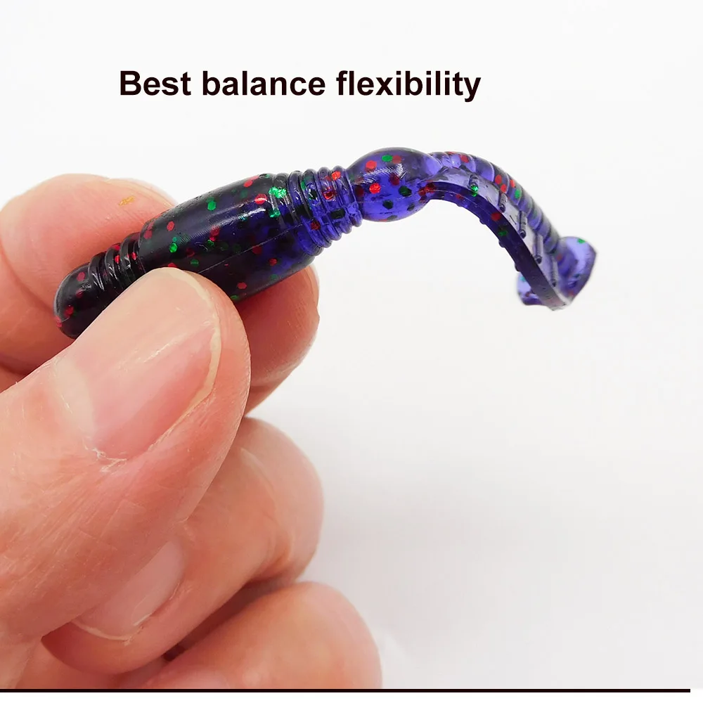 ESFISHING Fishing Lure TIG Shad 10pcs 70mm 2.6g Soft Lure leurre souple shad Pesca Jerkbait Pike Trout Carp Fishing Tackle