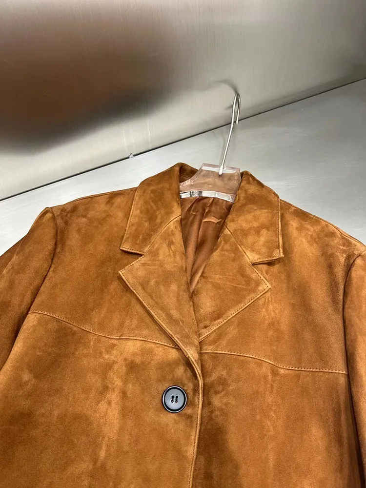Veste en daim marron vintage pour femme - M - Rokit