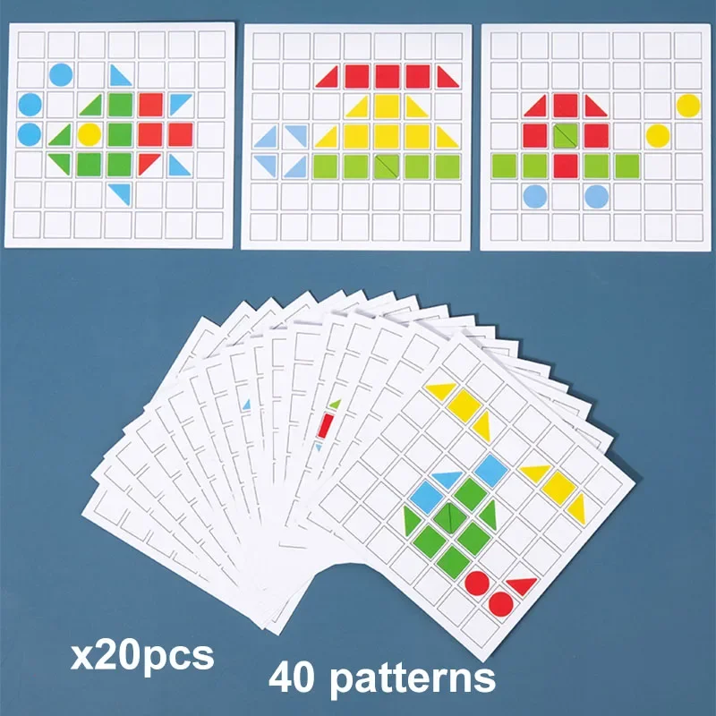 Wooden Creative Children Montessori Color Shape Matching Early Education Educational Toys Kids Intelligence Game