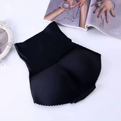 Pilotes taille haute fesses panneau photosensible faux cul culotte de levage des fesses slips peau noire M-2XL