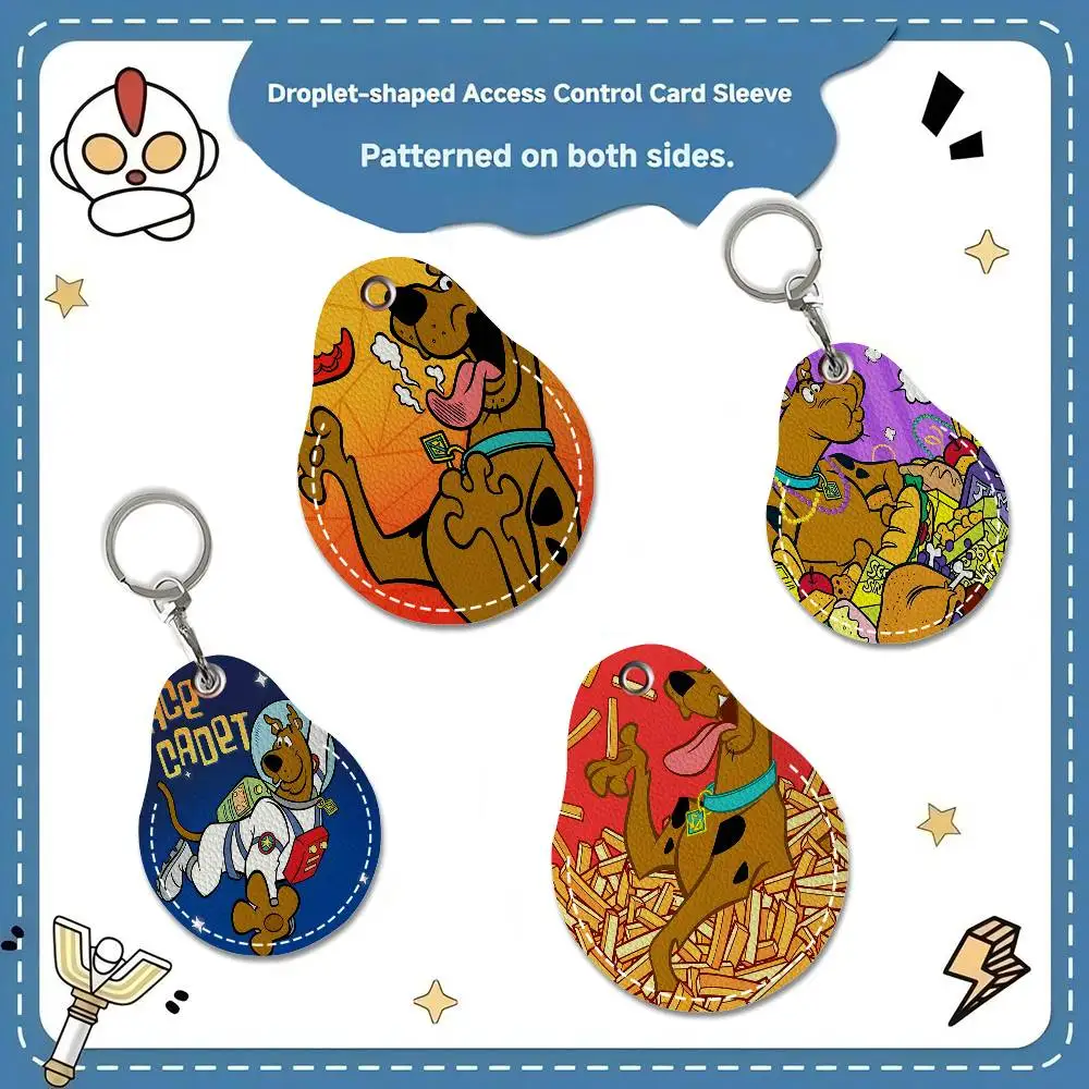S-Scoobys Cartoon D-Doos Door Access Control Keychain Hotel Famliy Access Keys Protective Cover ID Card Tags Keyfob