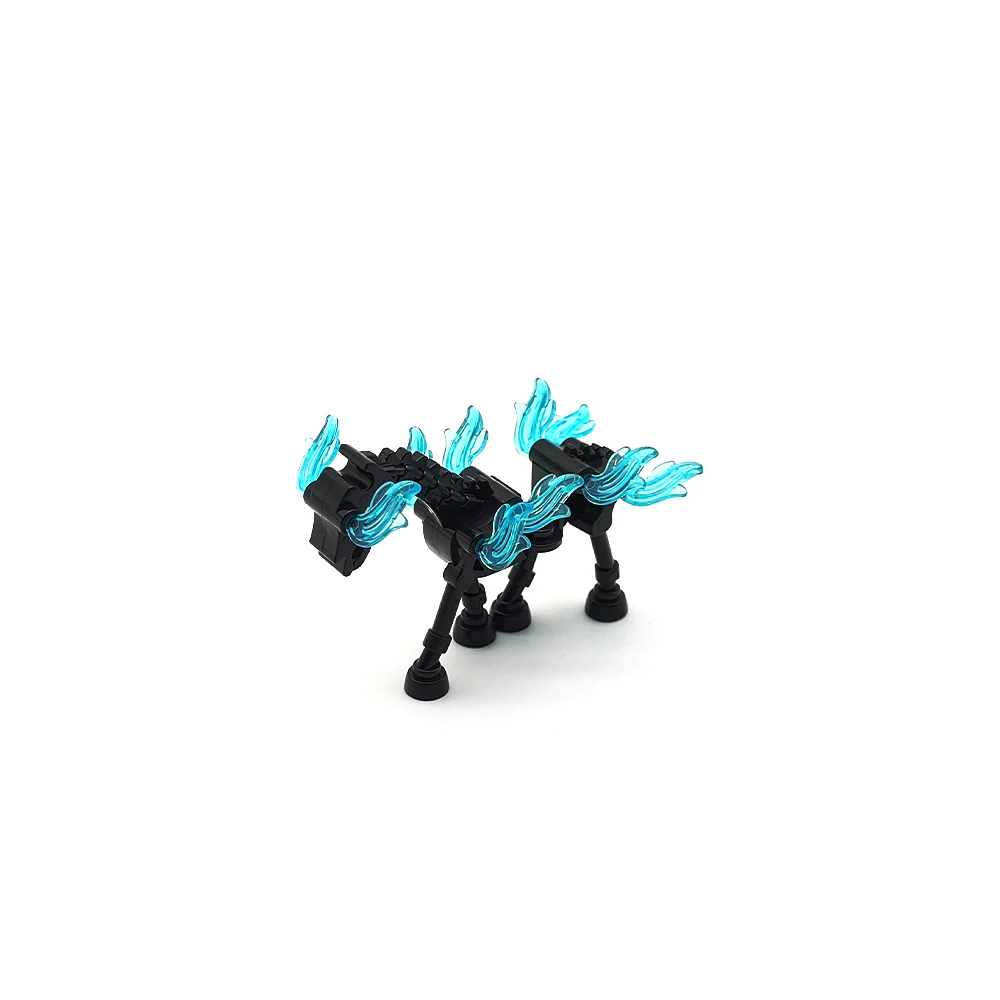 MOC Halloween Skelet Leger Mini Pop Bouwstenen DIY Gemonteerd Bouwstenen Karakter Pop Skelet Paard Ornamenten Speelgoed