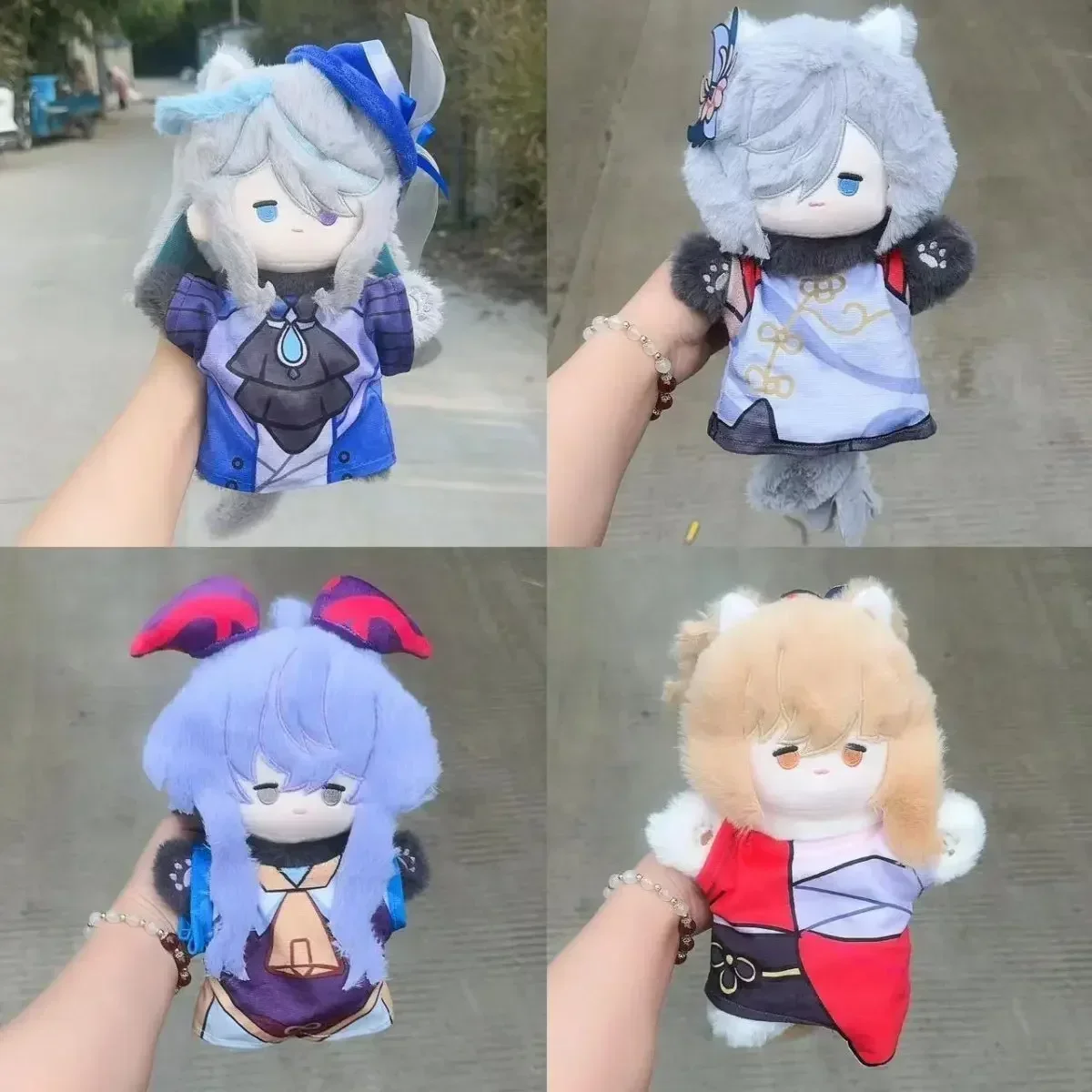 Anime  Genshin Impact Furina Yoimiya Ganyu Shenhe 25cm Cosplay Hand Puppet Prop Movable Finger