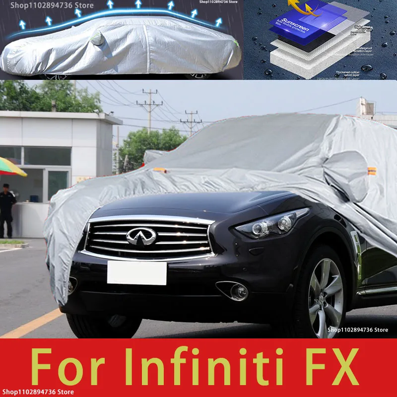 

For lnfiniti FX Car protective cover, sun protection, cooling protection, car clothing, car paint protection auto