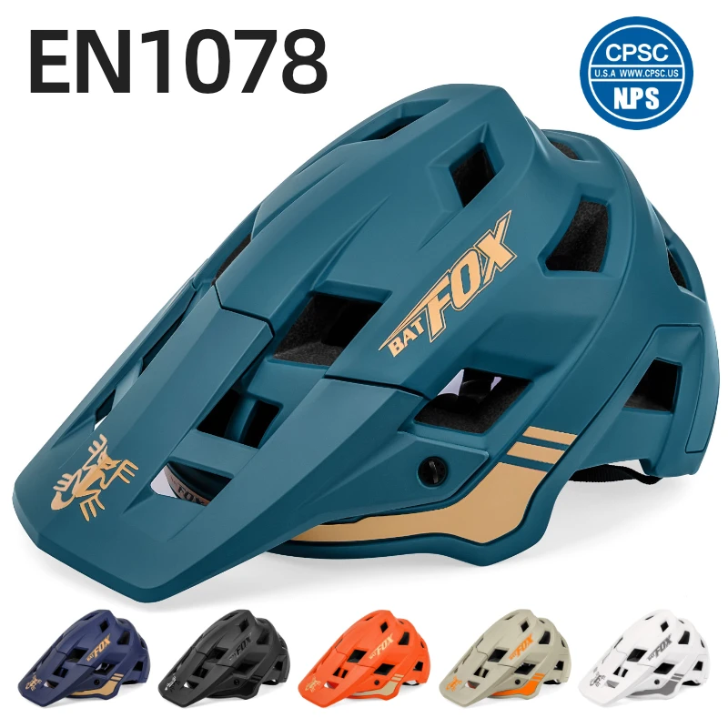 

BATFOX Mountain Bike Helmet Cycling Bicycle Helmet MTB Casco Ciclismo Bicycle Protection Equipment Integrally-molded Safety MTB