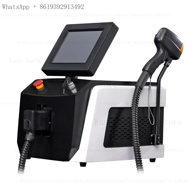 2026 Portable 3 Wavelengths Ice Titanium Professional 808nm Diode Laser Body Face Hair Removal Machine 2000w Laser