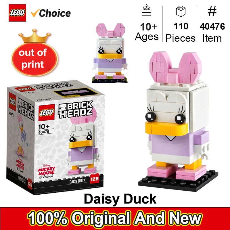 LEGO 40476 BrickHeadz  Duck BrickHeadz collectors and cartoon figure lovers 110 PCS