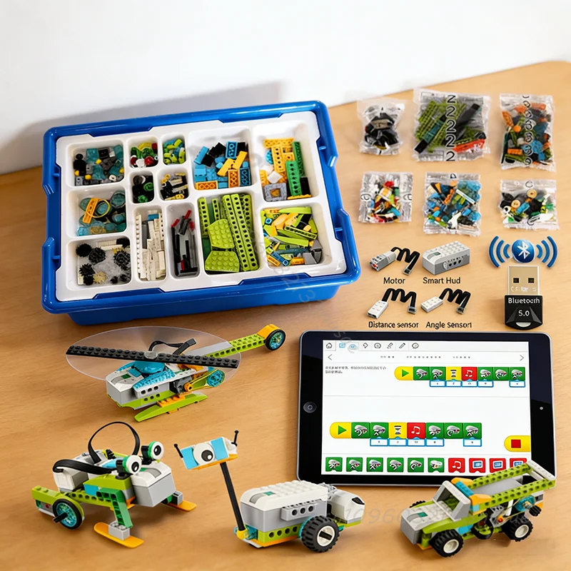 

НОВИНКА 2026: Обучающий конструктор WeDo 2.0 с функциями DIY, совместимый с базовым набором 45300, Scratch 3.0, строительные блоки, игрушки DIY, рождественские подарки