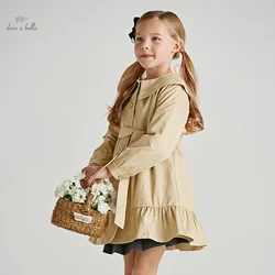 Dave Bella Children's Girl's Tops 2024 Spring New Fashion Casual Overcoat Sweet Charm Party Outdoor Sport Windbreak DK1248026