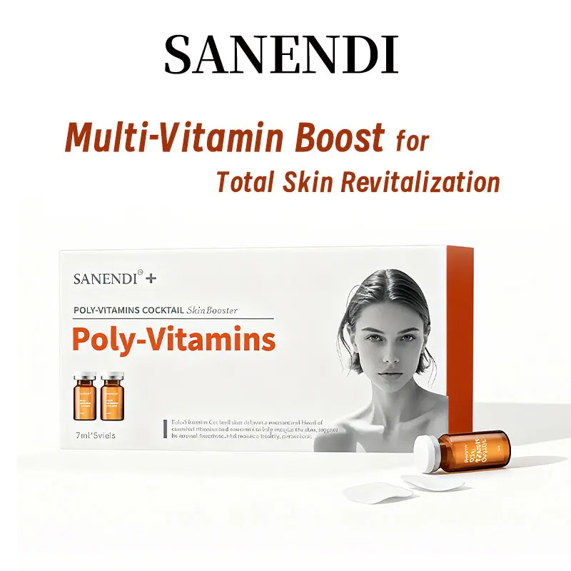 مصل كوكتيل معزز لامبولة الوجه ديرمابين ترطيب حمض الهيالورونيك مكافحة الشيخوخة الصباغ مجموعة العناية بالبشرة 7 مللي * 5 قوارير