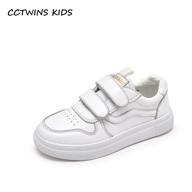 Kids Shoes 2024 Spring Boys Fashion Brand Sports Running Chunky Sneakers Girls White Shoes Genuine Leather Breathable Soft Sole