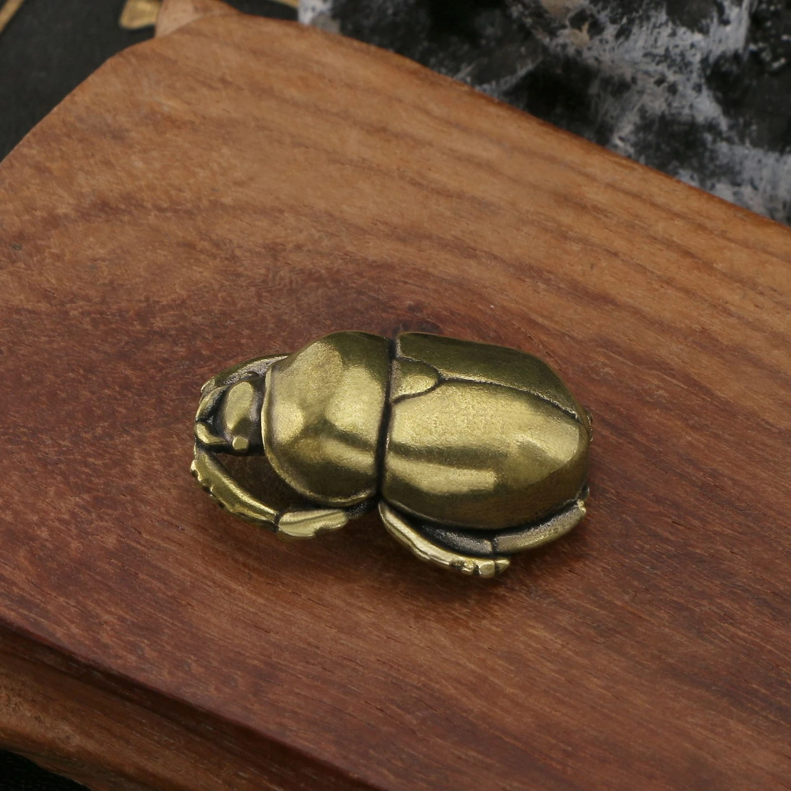 Solid Brass Ladybug Figurine Small Statue Home Ornament Figurines Collectibles