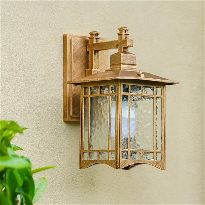 ASHER Classical Outdoor Wall Lamp Waterproof IP65 Retro Sconces LED Lighting Decorative for Home Porch