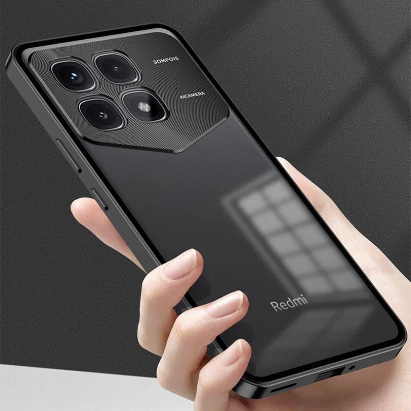 Custodia magnetica in vetro temperato per Xiaomi Redmi K70 Ultra Cover posteriore con struttura in metallo in lega per custodie Redmi K70Ultra opaca