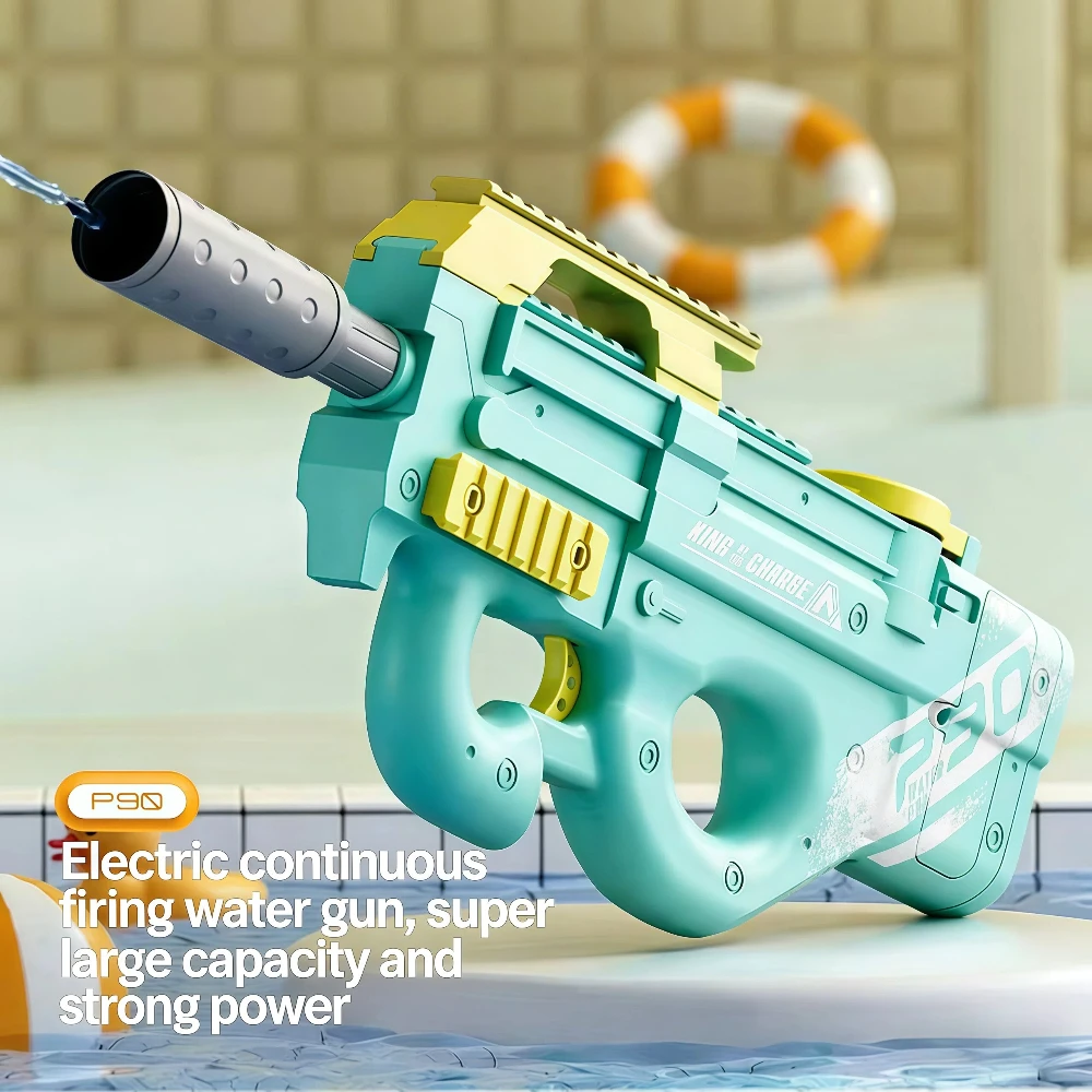 

Electric Water Gun, Automatic Squirt Guns withFT Range with Large Capacity, Water Blasters for Kids Boys Adults Outdoor Summer