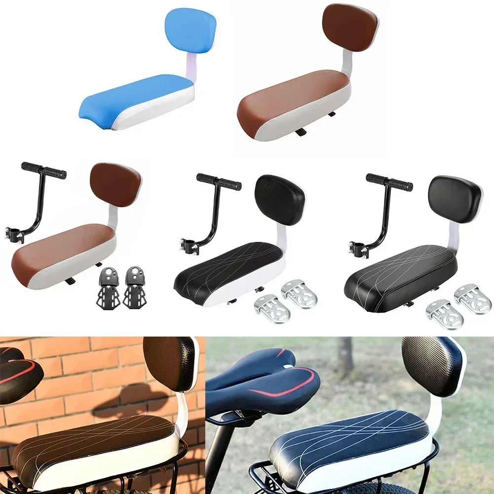 Cycling Saddle Soft Bike Saddle 34cmx16cm Bicycle Rear Saddle Bicycle Seat With Handle And Pedals High Quality Strong Support