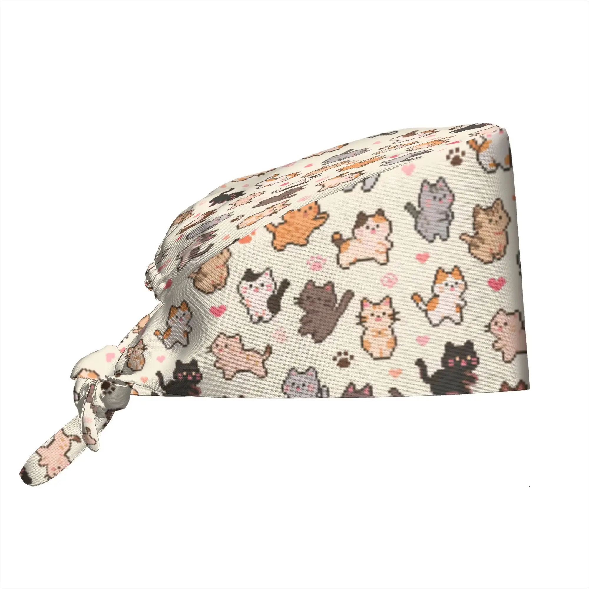1pc Cute Animal Design Breathable Work Adjustable Nursing Restaurant Kitchen Cleaning Unisex Adjustable for Coffee Shops