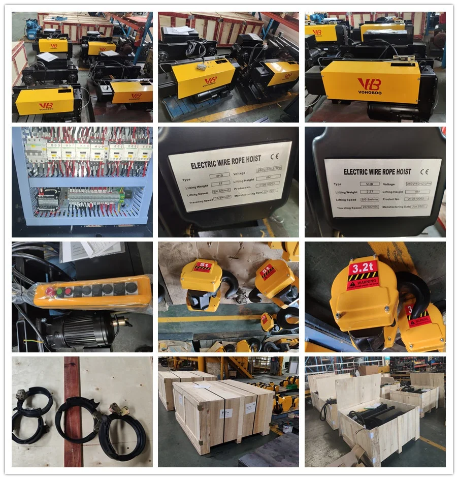 New Style Frequency Conversion Operation One-button Two-speed Hoist 5t 6m European Steel Wire Rope Electric Hoist