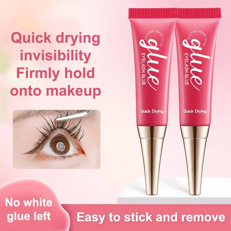 12g False Eyelash Extension Glue Waterproof Fast Dry Long Lasting Strong No Irritation Transparent Eyelash Extension Primer Tool