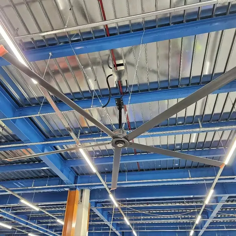 Ventilador de techo industrial comercial HVLS tipo PMSM, ventilador de ventilación de aluminio de 220V para almacén, otros ventiladores comerciales industriales