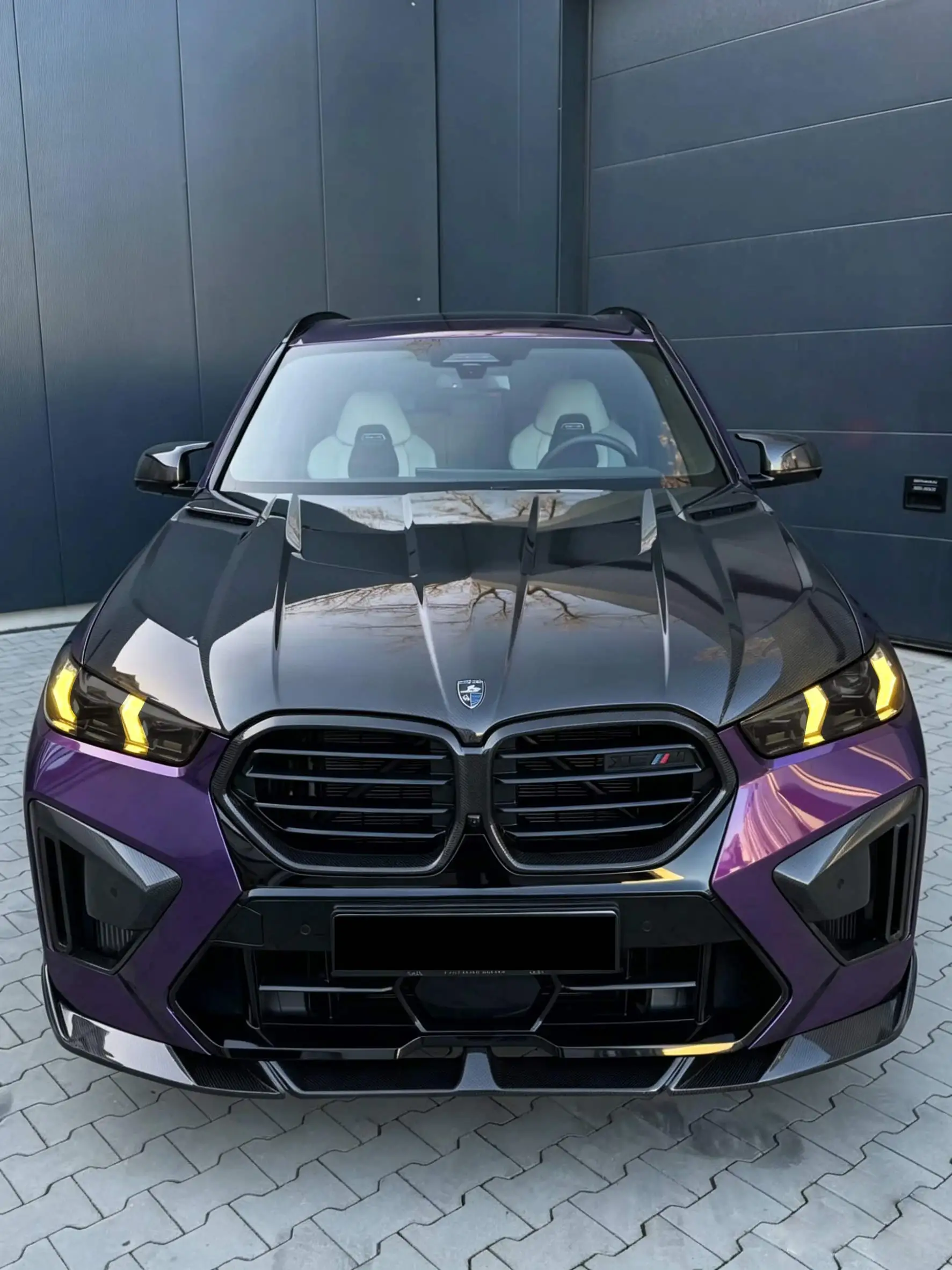 FOR BMW G18 G06 LCI X5 X6 F96 F95 LED Headlights Yellow White Dual Color DRL Module Angel Eye Yellow Daytime Running Lights