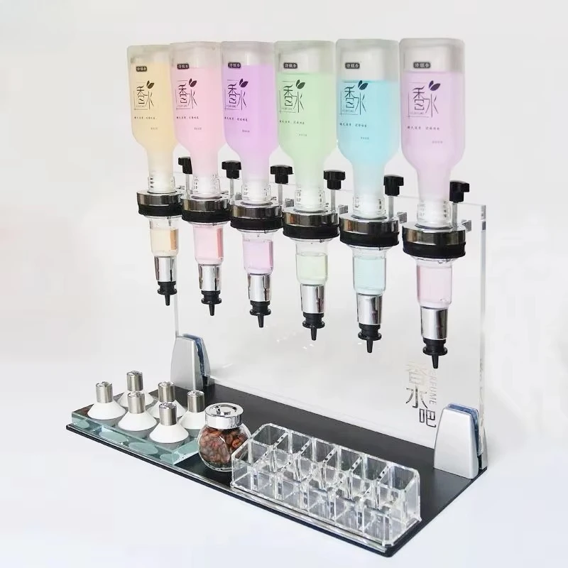 Premium  6/8/12‑Port Perfume Bar Dispenser Bottles for Countertop Display & Packaging Layout