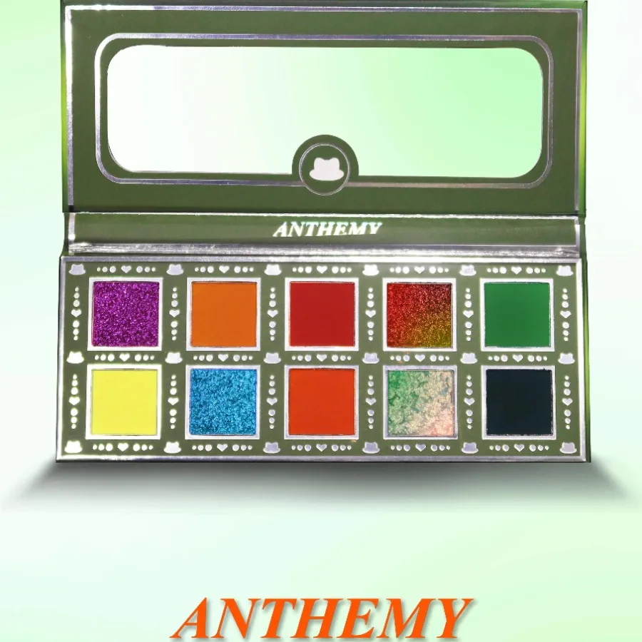 Make-up 10-kleuren oogschaduwpalet Hoog pigment natuurlijk oogschaduwpalet, waterdicht, langdurig veganistisch en dierproefvrij