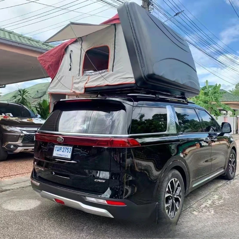 

Roof outdoor self-driving car pickup SUV car fully automatic straight top rollover double car side tent