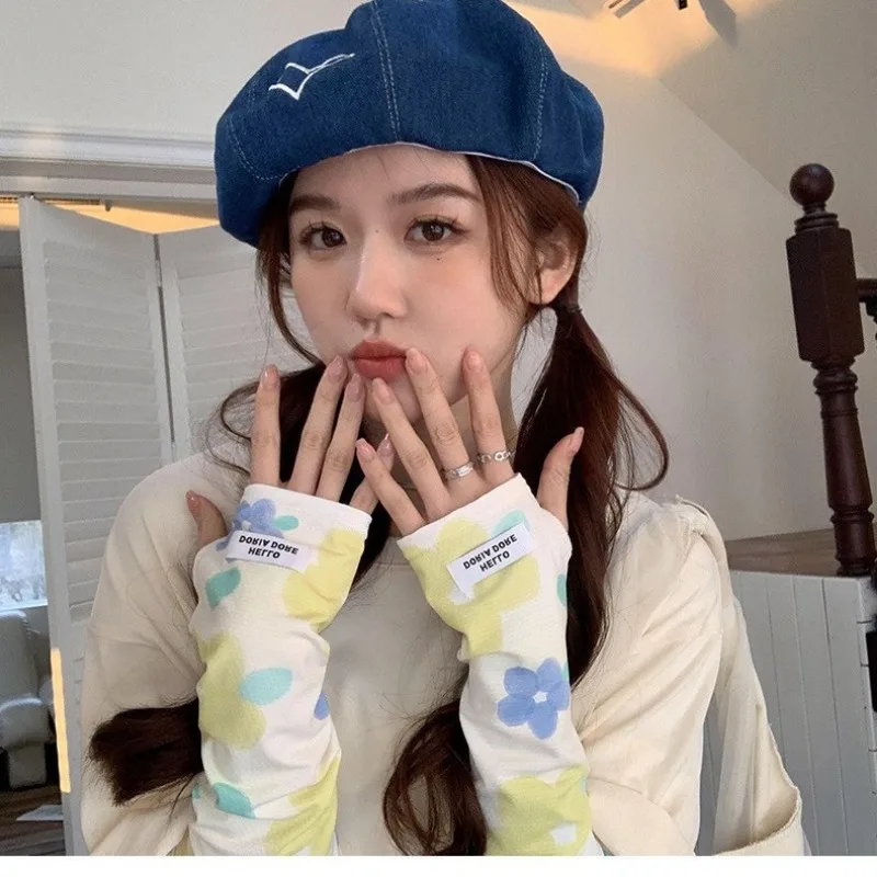 ปลอกแขนกันแดดสำหรับฤดูร้อน ผู้หญิง ทรงหลวม บาง ระบายอากาศ แขนยาว สำหรับขับรถกลางแจ้ง ป้องกันรังสียูวี