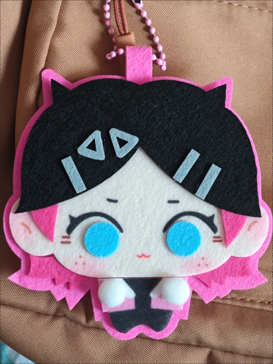 Stuffed 10cm VALORANT Mu Die Jett Kawaii Cute Non-woven Backpack Pendant Ornament or Pretty Keychain for Meeting Gift
