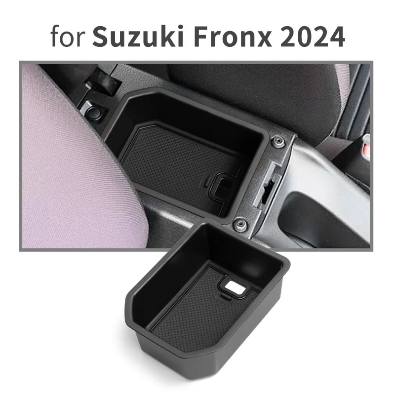 

For Suzuki 24 Fronx armrest box storage box car supplies full TPE armrest box storage box storage box storage box