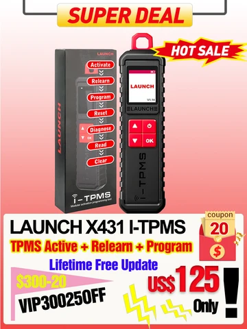LAUNCH X431 I-TPMS инструмент для проверки давления в шинах автомобиля датчик активирует программу переобучения работает для телефона Android X431 PRO V/PRO3S +