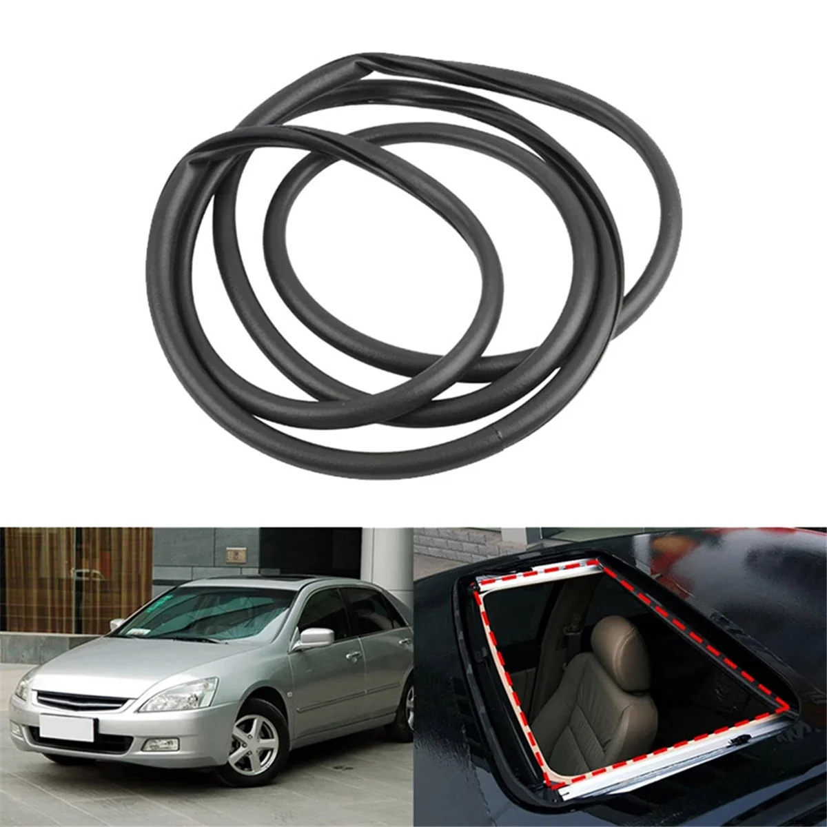 Car Sunroof Glass Seal Sun Roof Window Sun Screen Skylight Seal 70205-SDC-A01 for Accord CM4 CM5 CM6 2003-2007