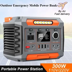 300W Solar Generator Portable 220V/110V Solar Power Station 78000mAh Supports wireless charging Outdoor Emergency Mobile Power