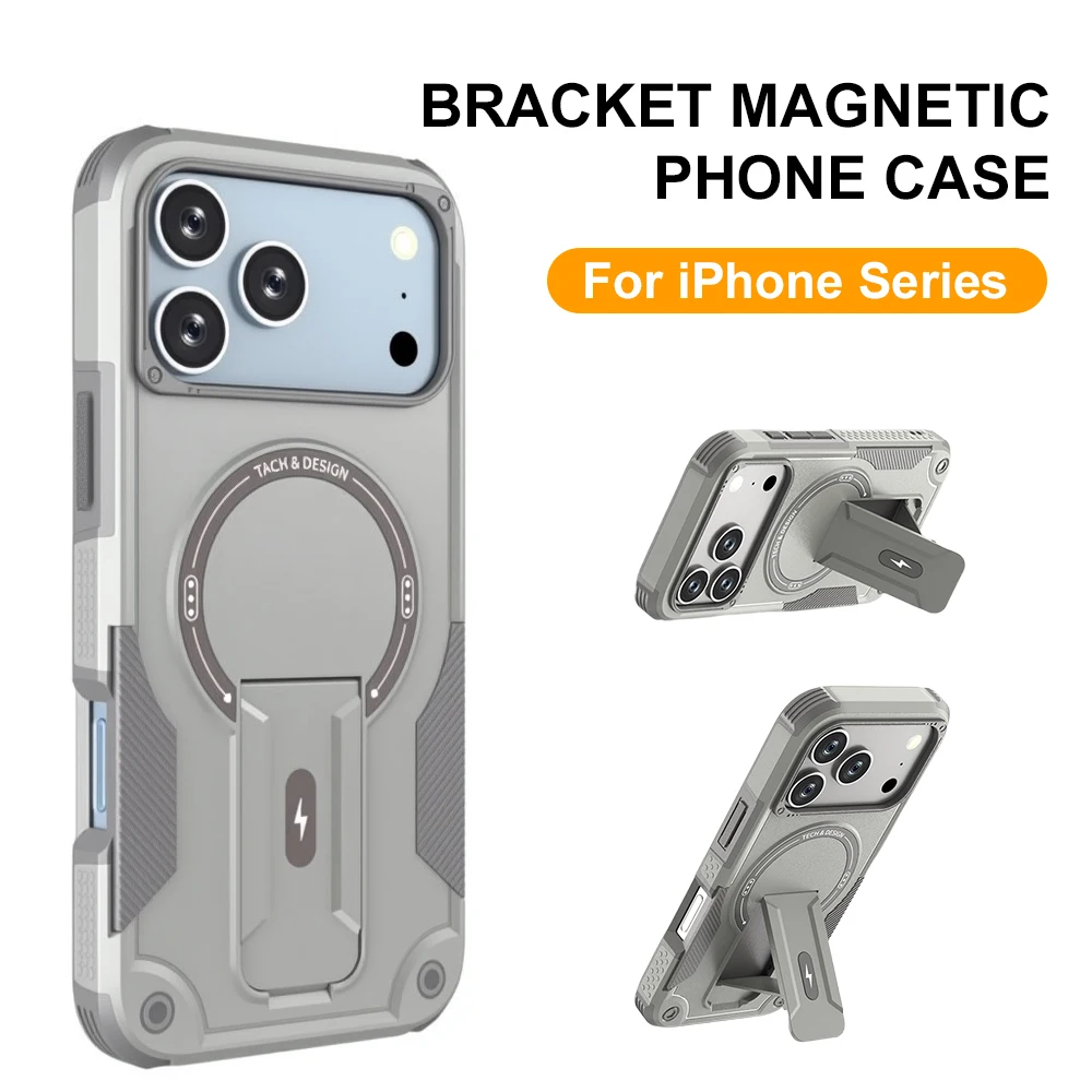 Coque Magnétique Antichoc Compatible pour iPhone 17 Pro Max 16 15 Plus 14 Pro 13 12 Pro 11