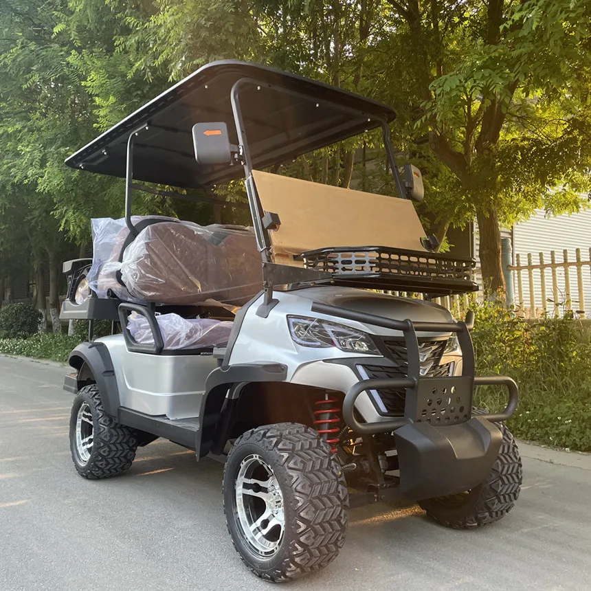 USA Best Price Golf Car 70/60/48V Lithium Battery With Refrigerator Electric Tour Bus 4+2/6/2+2 Seater Electric Golf Cart