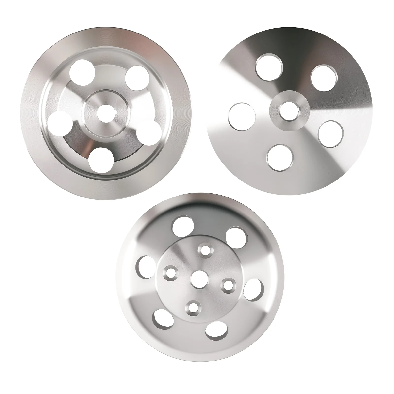 

2 Groove Water Pump & Crank Pulley for Chevy 283 305 327 350 V8 Long Water Pump