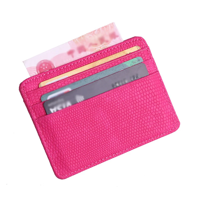 Portable Double Sided Lizard Pattern Card Wallet Id Holders Porte Carte Women Men Slim Wallet Change Purse Travel Wallet Holder