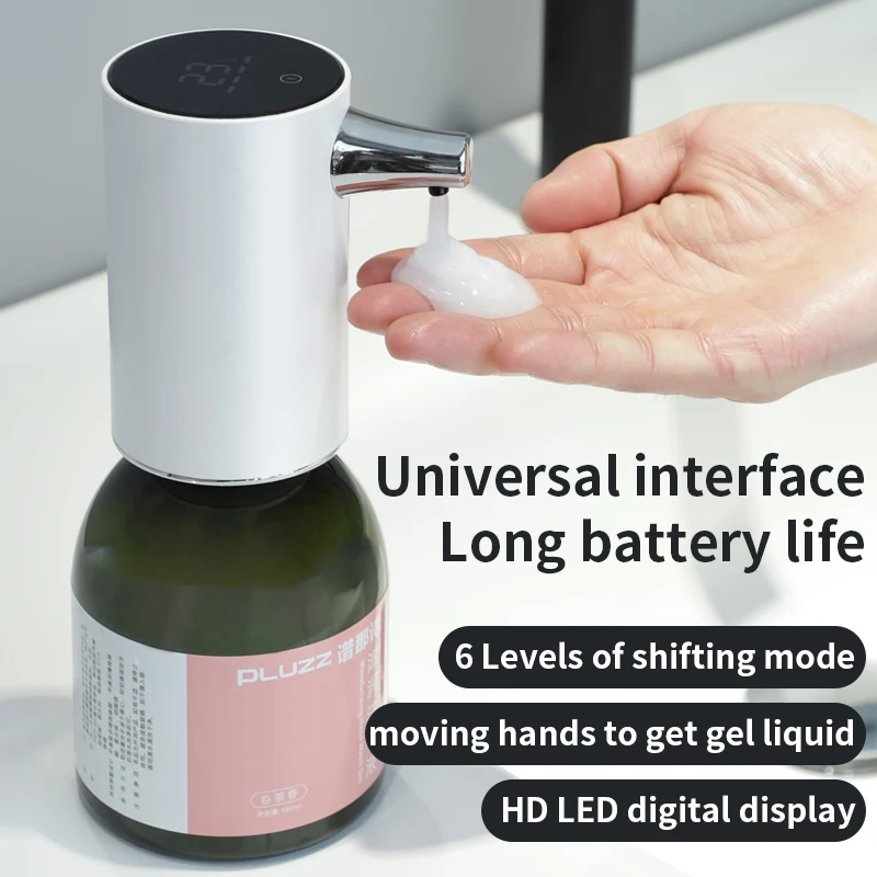 Disinfettante per le mani generale wit can sense dispenser di sapone automatico dispenser per la casa display della temperatura del gel liquido