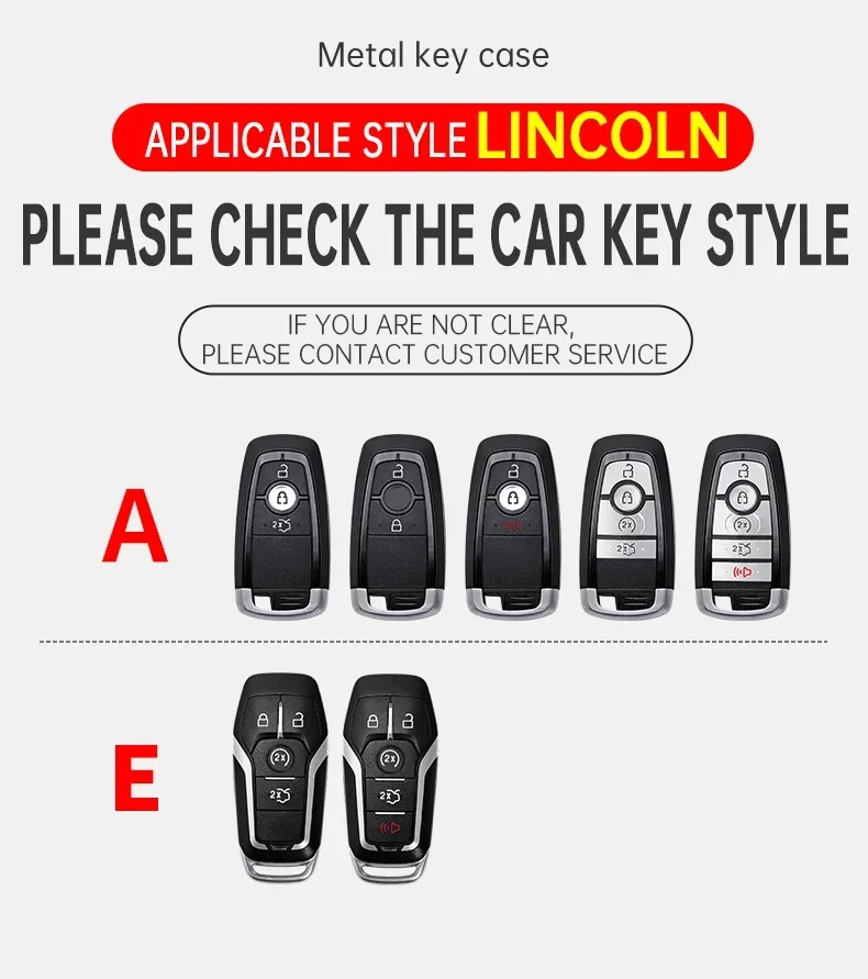 Zinc Alloy Car Key Case Full Cover for Ford Fusion Mustang Explorer F150 F250 F350 EcoSport Edge S-MAX Ranger Lincoln Mondeo