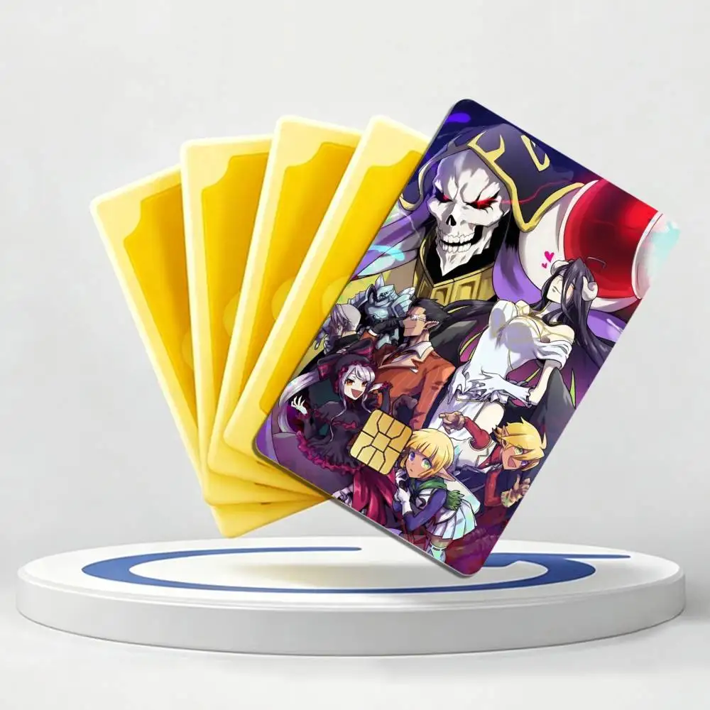 Ainz Ooal Gown Anime O-Overlord Card Stickers for Bank Access Protective Waterproof Film Cover Sticker Gift