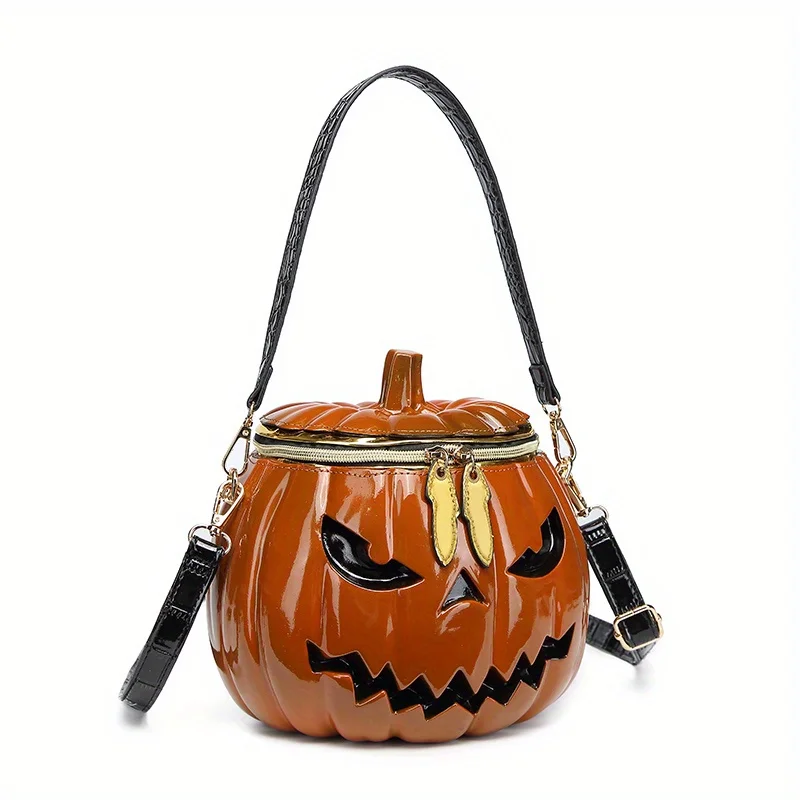 Pumpkin Purse, Novelty Purses for Women FunnyHalloween Purses and Handbags Pumpkin Crossbody Bag