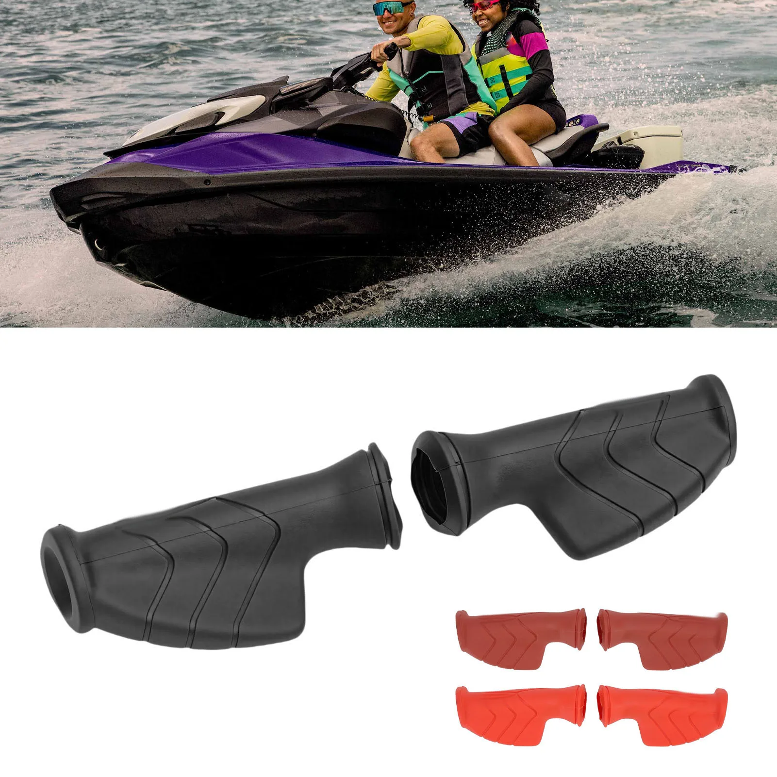 Handle Grip with Palm Rest 277001958 Left Right Side Replacement for Sea-Doo Spark 900 RXP RXT GTX GTS GTR 90 130 155 170 215