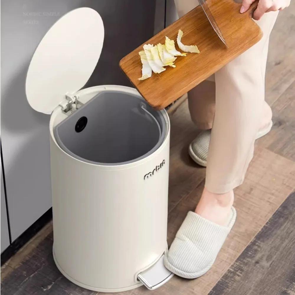 

Мусорный бак с ножной педалью и крышкой 6/9/13л, мусорная корзина для гостиной, кухонное мусорное ведро, процессор для остатков пищевых продуктов, товары для дома