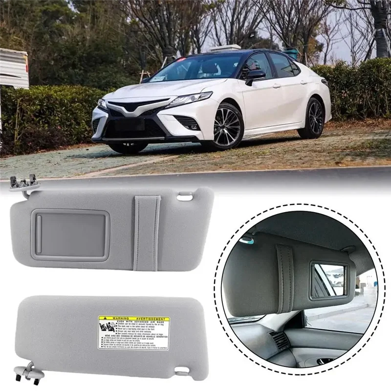 

74310-06750-E0 74320-06780-B0 Front Side Sun Visor Windshield Sunshade Without Cable Automobile For Toyota Camry 2007-11 Parts-A