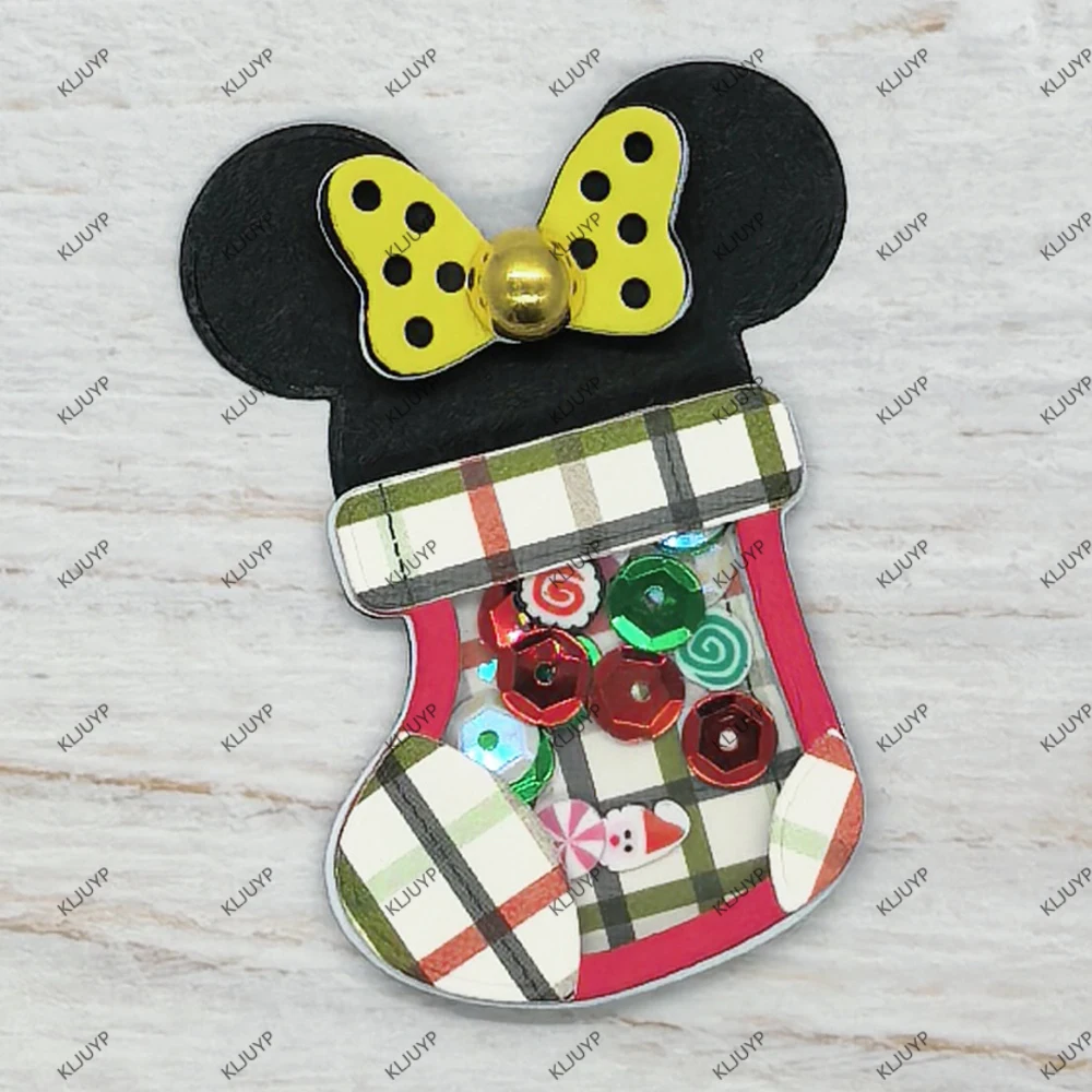 KLJUYP SBW Strümpfe Shaker Metall-Stanzformen Schablonen für DIY Scrapbooking/Album Dekorative Prägung DIY Papierkarten – Detail 3