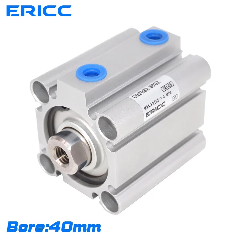 

CDQ2B40-20DZ Compact Cylinder Double Acting Single Rod CQ2B40-75DZ With auto switch stroke 5-100mm Pneumatic