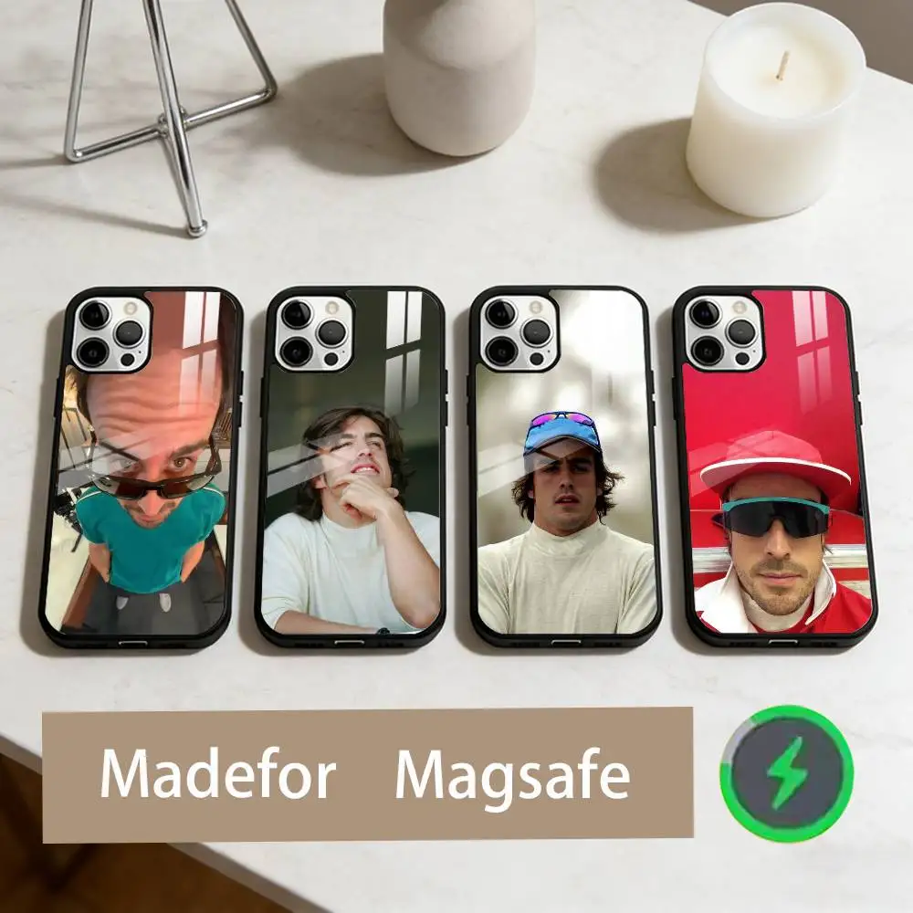 

D-Driver F-Fernando Phone Case For iPhone17,16,15,14,13,12,11 Plus,Pro Max Magnetic For Magsafe Wireless Charging