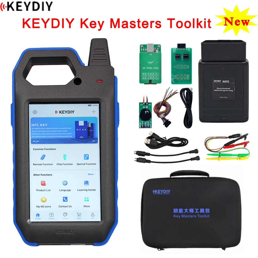 Newest KEYDIY Key Masters Toolkit Include KD-MAX Programmer KD-MATE and KD PROG MINI + C2 Adpater